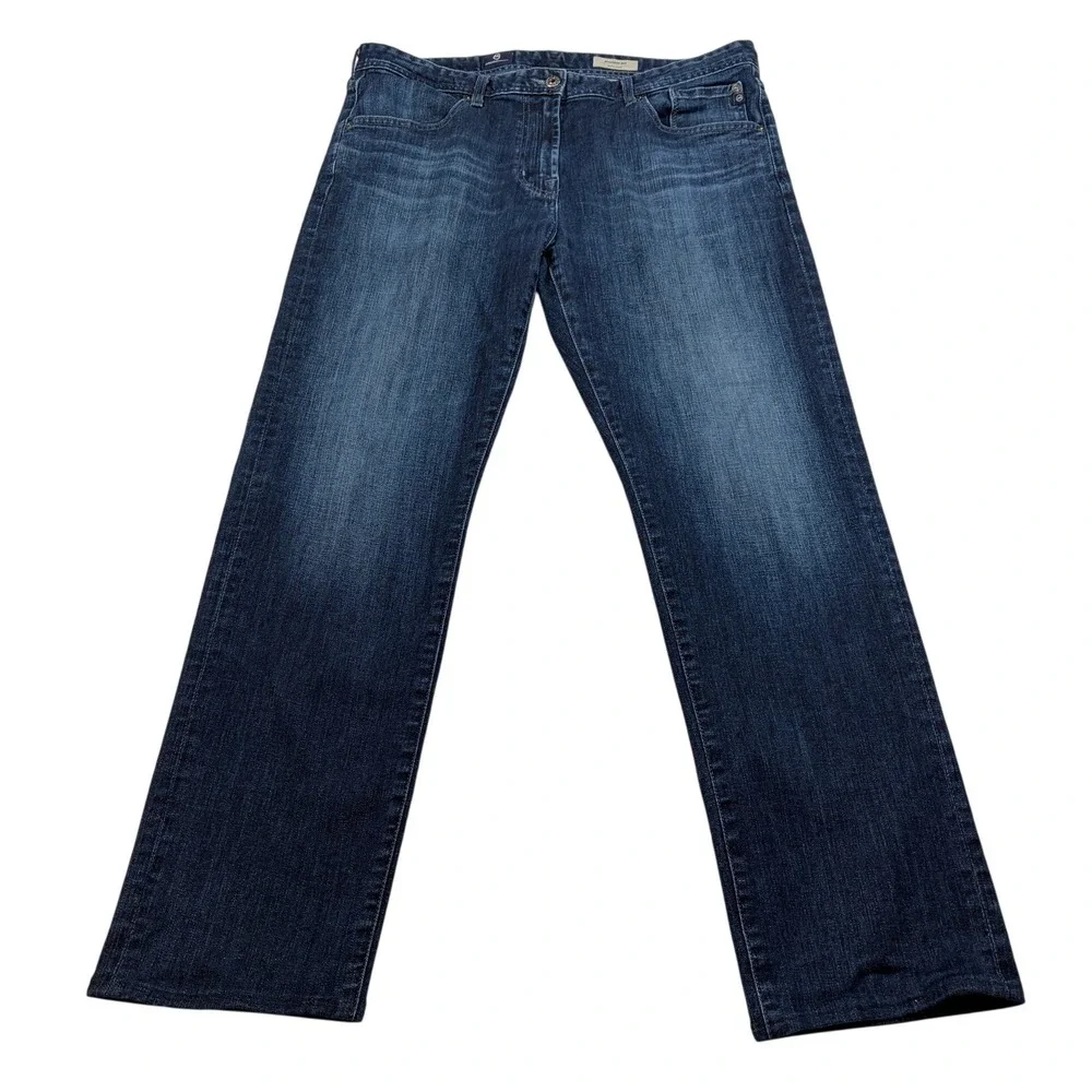 AG Adriano Goldschmied The Graduate Tailored Leg Dark Wash Jeans Mens 36x30